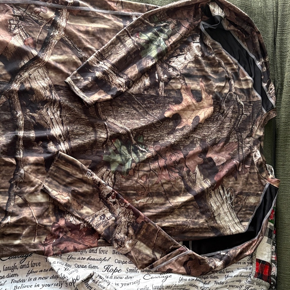 Reebok Gray and White Shirt